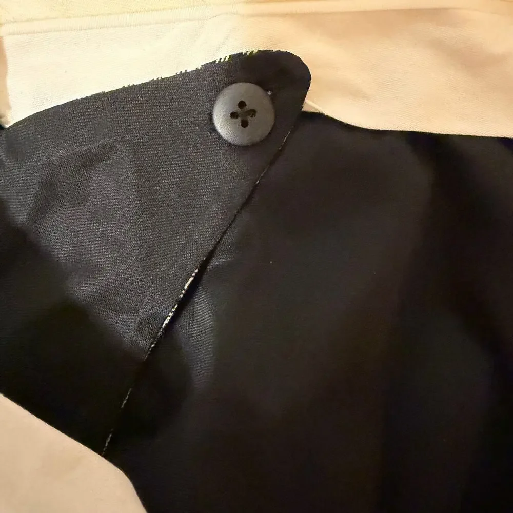 M.M.LaFleur Smith Straight Trouser Check Plaid Sharkskin Wool Pants 2 Preppy - Picture 9 of 9